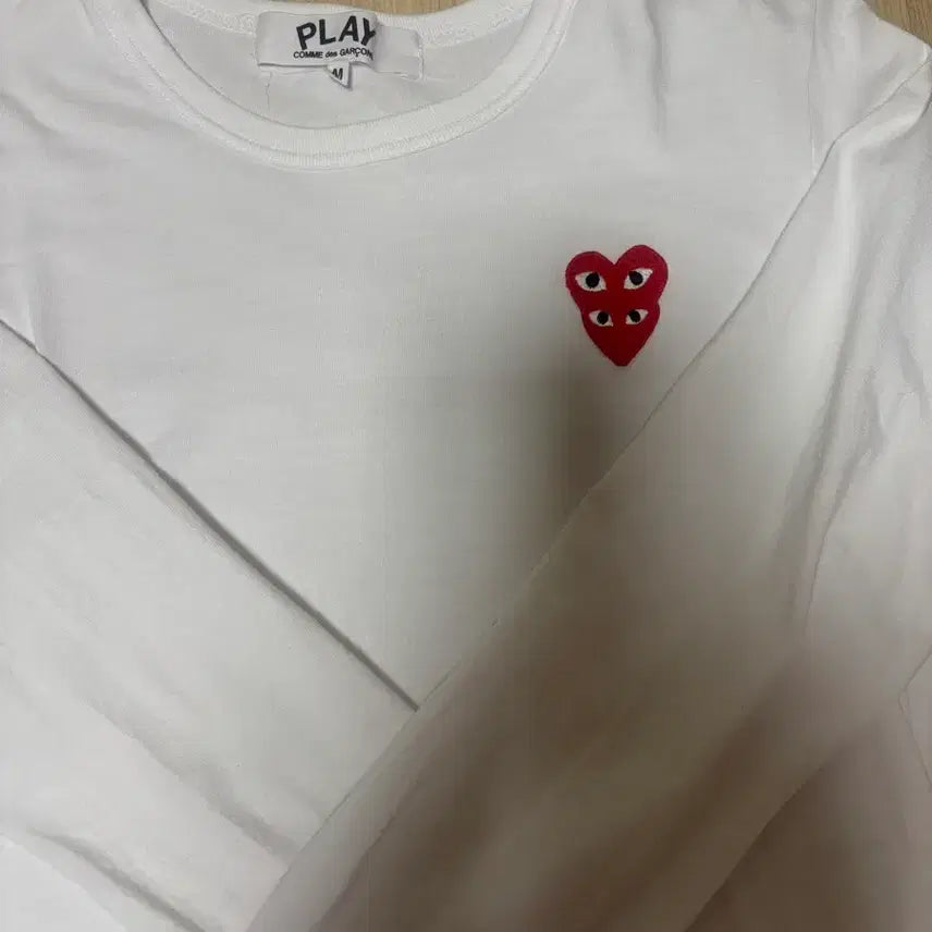 [BUNJANG] Comme des Garçons Double Heart Long Sleeve T-shirt / 가격 안내려요!! 꼼데 더블 하트 롱슬리브