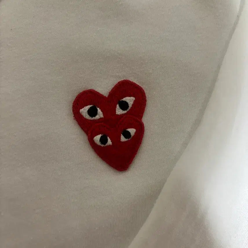 [BUNJANG] Comme des Garçons Double Heart Long Sleeve T-shirt / 가격 안내려요!! 꼼데 더블 하트 롱슬리브