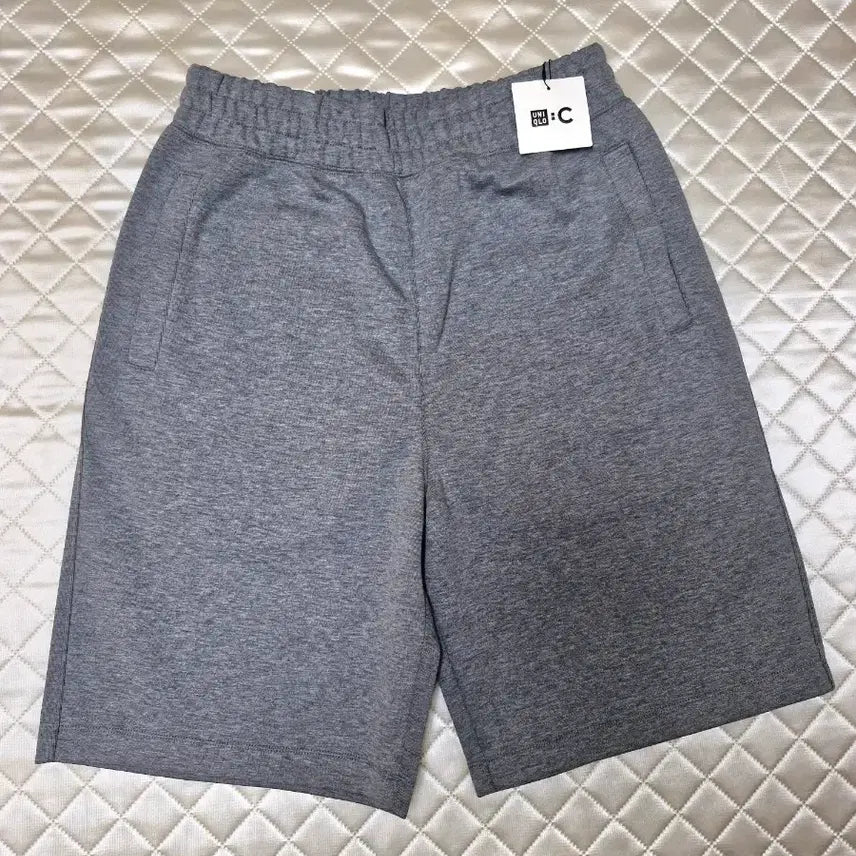 [BUNJANG] Uniqlo C Sweat Wide Short Pants - Grey M / 새상품) 유니클로 C 스웨트와이드쇼트팬츠 05그레이 M