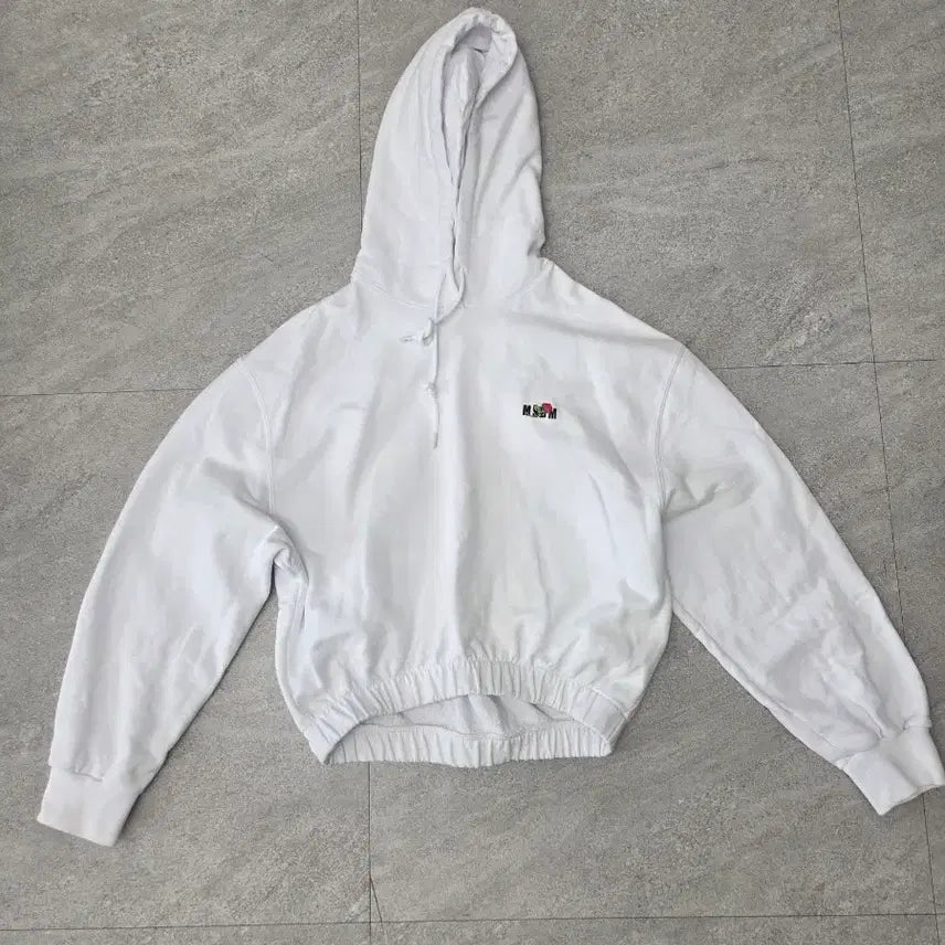 [SOLD OUT] [국내정품] MSGM Made in Italy 장미 자수 오버핏 화이트