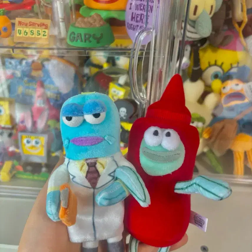 [BUNJANG] SpongeBob SquarePants Bikini Bottom Citizen Pop Mart Keychain Doll Prop Scientist / 스폰지밥 비키니시티 시민 팝마트 키링 인형 소품 과학자