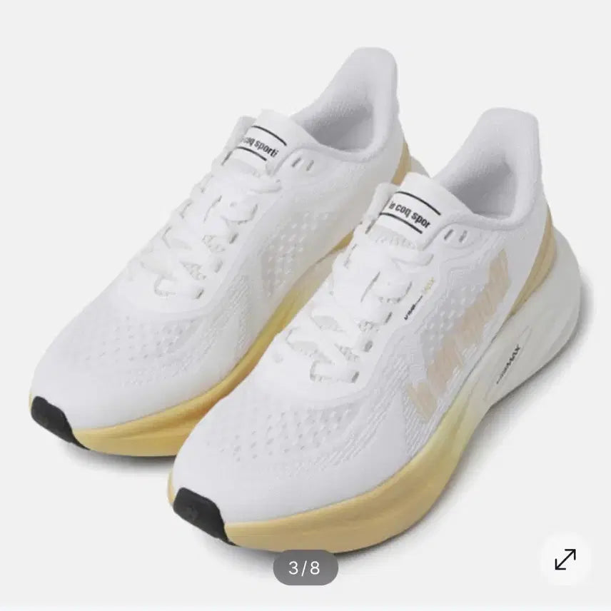 [BUNJANG] Le Coq Sportif Sneakers White Gold 255mm / [새제품]르꼬끄 스포르티브 운동화 화이트 골드, 255mm