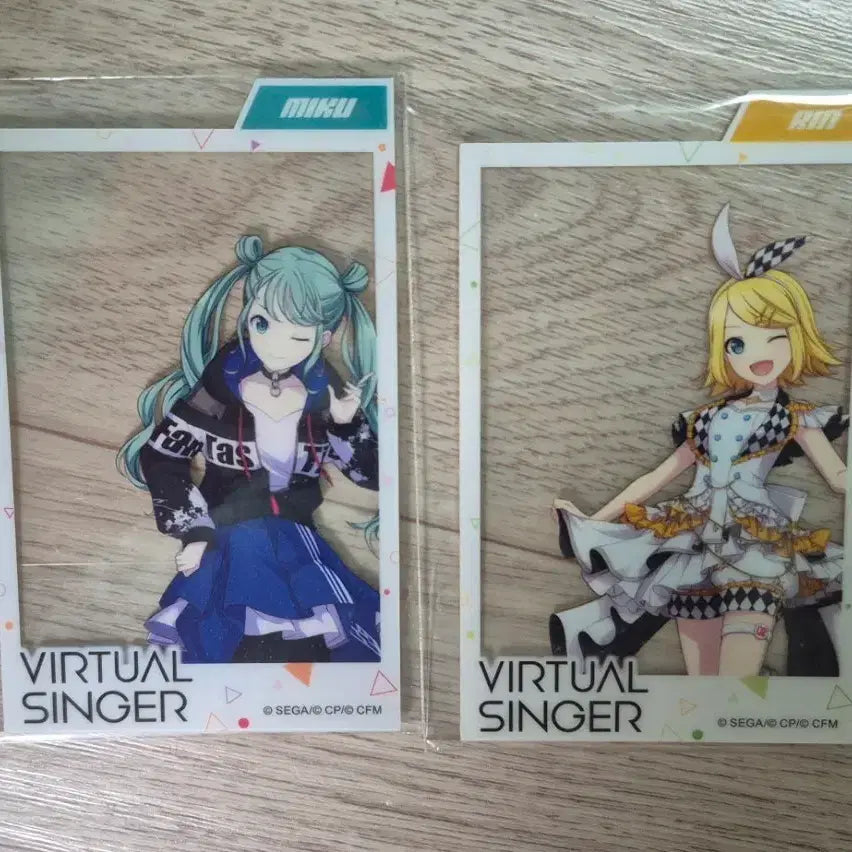 [BUNJANG] Hatsune Miku Kagamine Rin Odekake Acrylic Card Set / 하츠네 미쿠 / 카가미네 린 오데카케 아크릴카드