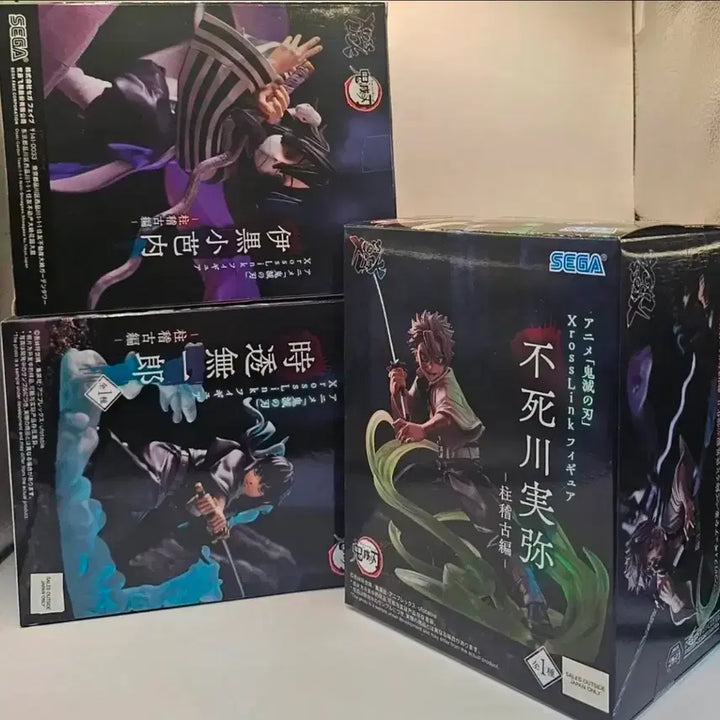 [BUNJANG] Demon Slayer Tokito Muichiro, Iguro Obanai, Shinazugawa Sanemi Bundle Set Figures (Sealed) / [미개봉]귀멸의 칼날 토키토무이치로 이구로오바나이 시나즈가와사네 일괄판매