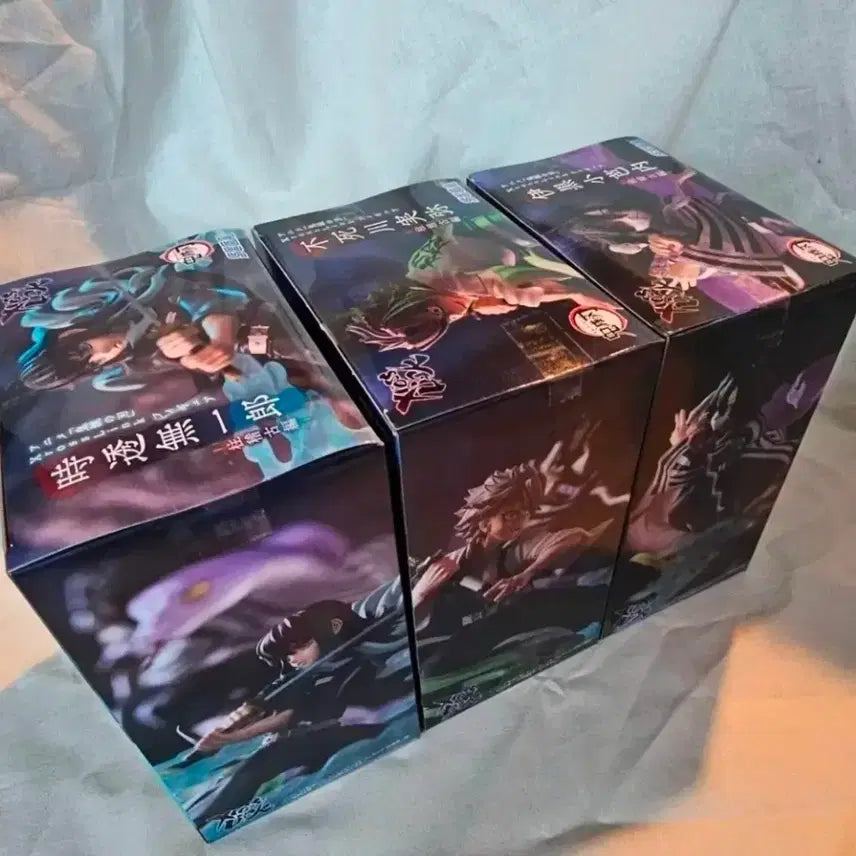 [BUNJANG] Demon Slayer Tokito Muichiro, Iguro Obanai, Shinazugawa Sanemi Bundle Set Figures (Sealed) / [미개봉]귀멸의 칼날 토키토무이치로 이구로오바나이 시나즈가와사네 일괄판매