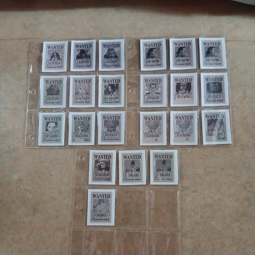 [BUNJANG] One Piece Wanted Poster Sticker (Tteubuseal) / 원피스 현상수배 띠부씰 1개 선택 현상금 스티커 원티드 홈플러스띠부씰