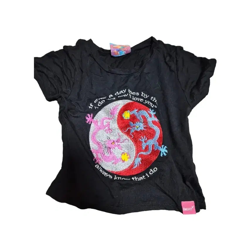[BUNJANG] Omighty Yin Yang Crop Top (Discontinued/Authentic) / [단종/해외정품] 오마이티 Omighty 음양 Yin Yang 크롭탑