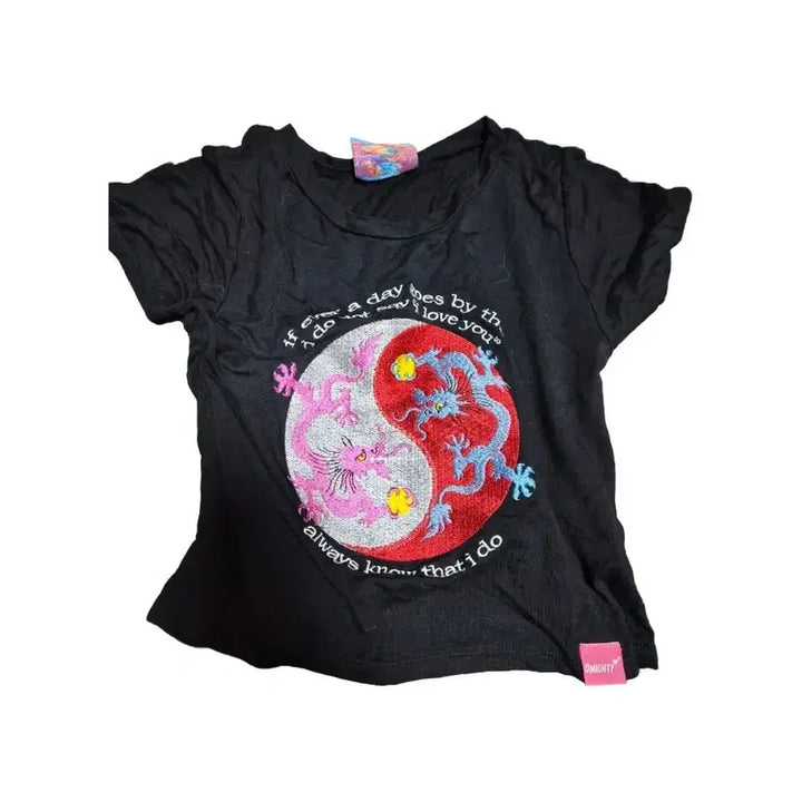 [BUNJANG] Omighty Yin Yang Crop Top (Discontinued/Authentic) / [단종/해외정품] 오마이티 Omighty 음양 Yin Yang 크롭탑