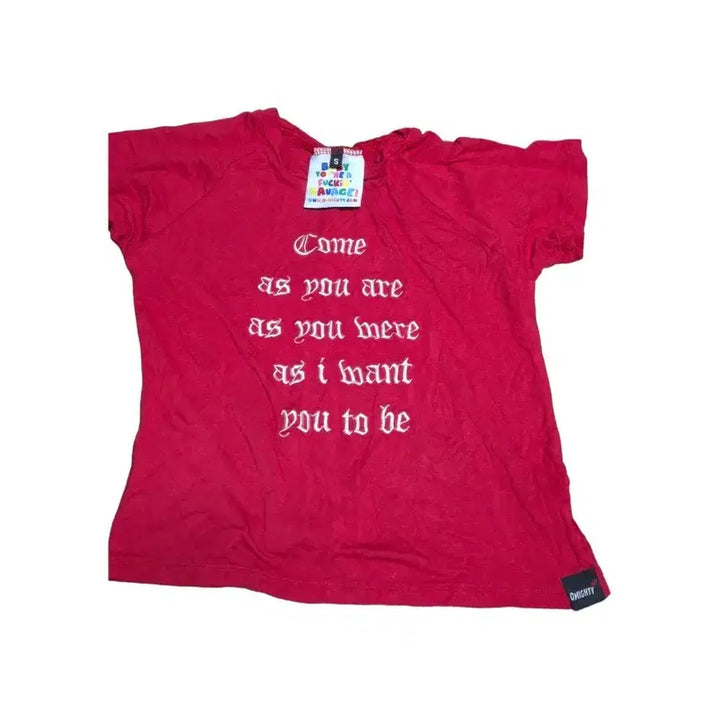 [BUNJANG] Omighty Nirvana Lettering Crop Top / [단종/해외정품] 오마이티 Omighty 너바나 레터링 크롭탑 고스 펑크