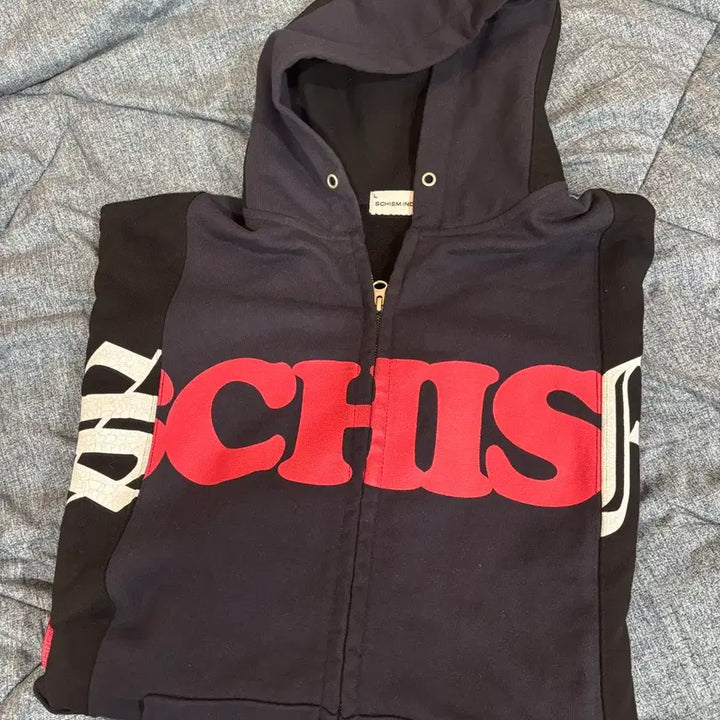 [BUNJANG] SKISM INDUCING FAKE REWORKED Zip Hoodie / 스키즘 인듀싱 페이크 리워크드 후드집업 FAKE REWORKED