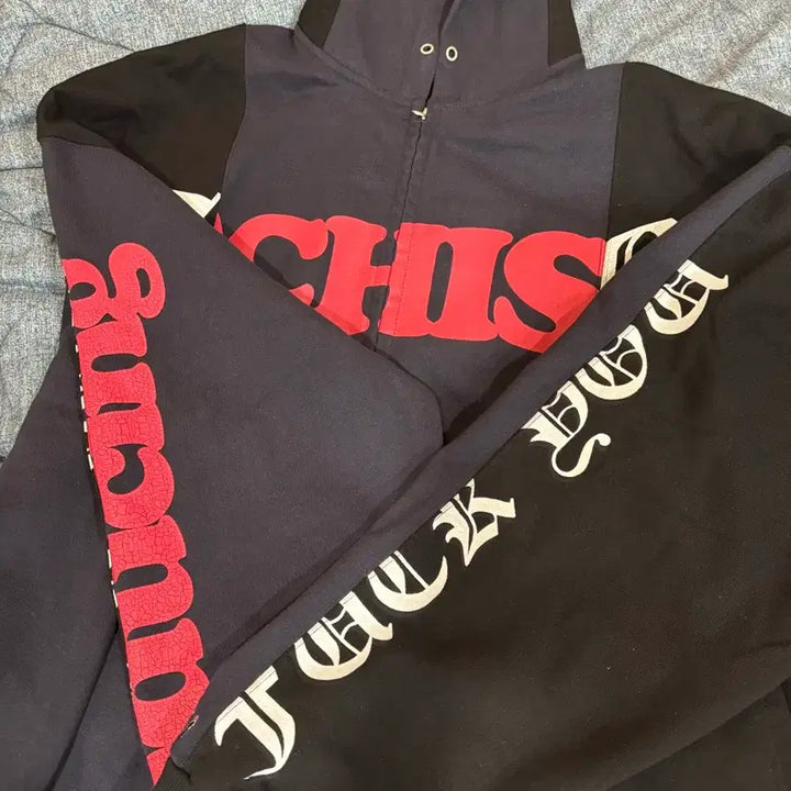 [BUNJANG] SKISM INDUCING FAKE REWORKED Zip Hoodie / 스키즘 인듀싱 페이크 리워크드 후드집업 FAKE REWORKED