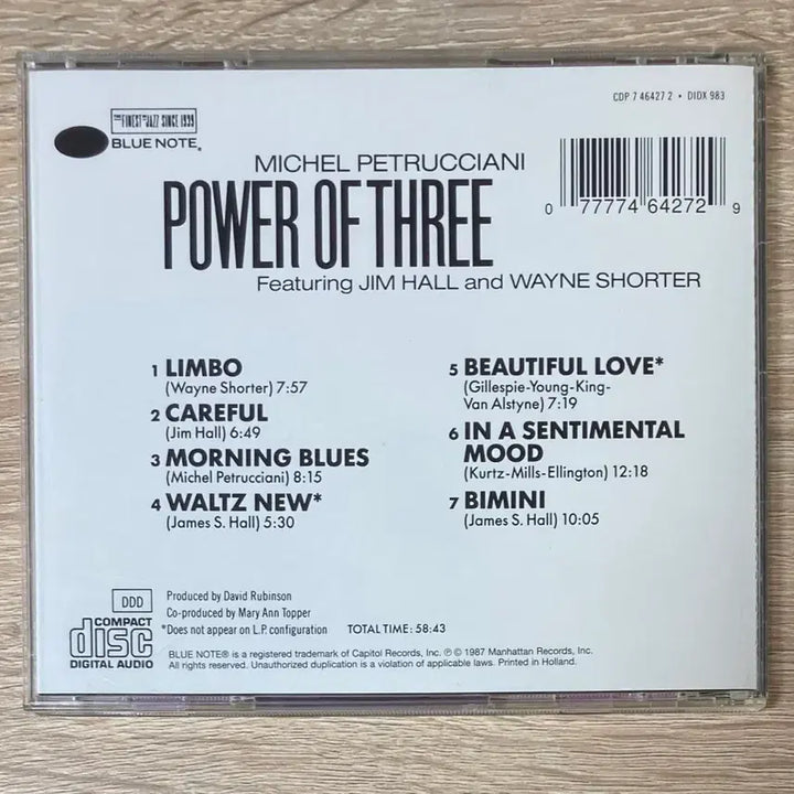 [BUNJANG] Michel Petrucciani Trio Power Of Three CD / 미셀 페트루치아니 트리오 - Power Of Three CD 판매