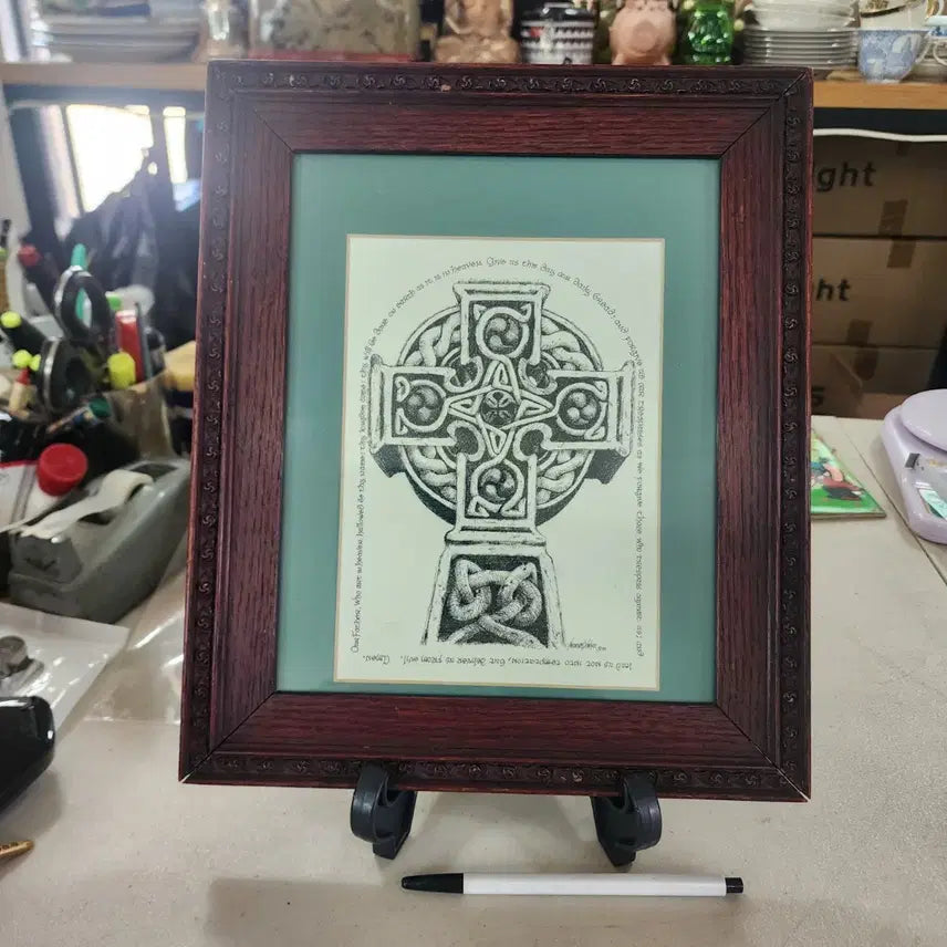 [BUNJANG] USA Wooden Frame 31.5cm x 26.7cm / USA 나무액자 31.5cmX26.7cm