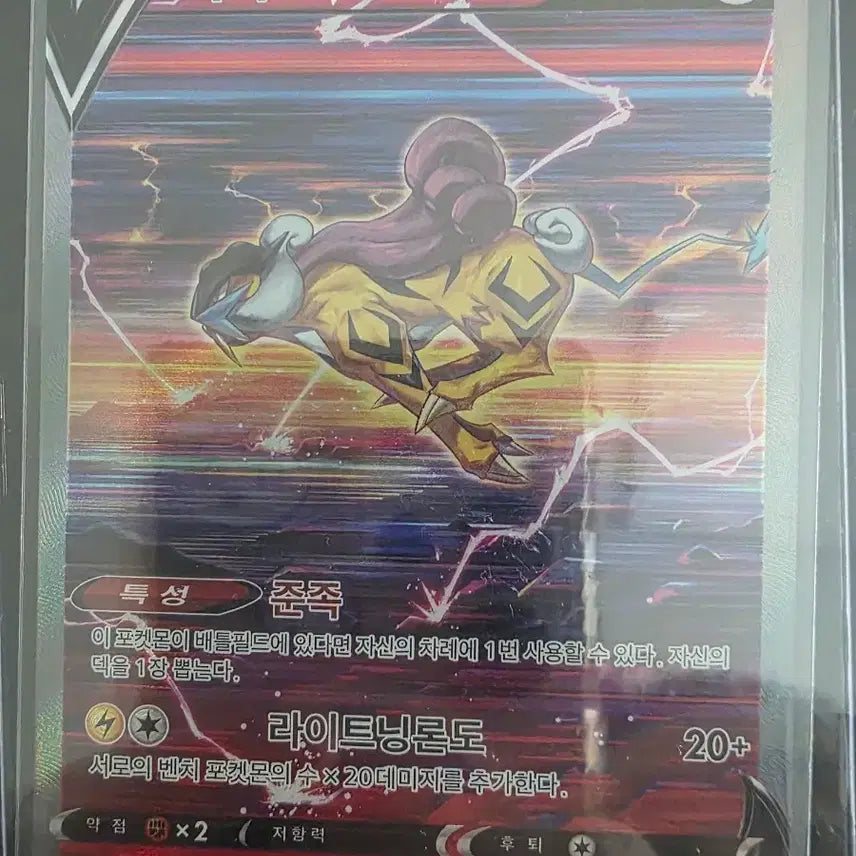 [BUNJANG] Raikou V SAR 218/172 Pokemon Card / 라이코 V SAR 218/172 유니버스 포켓몬카드