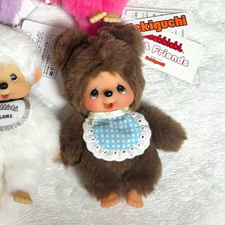 [BUNJANG] Monchhichi Bear BearchiChi Keychain Doll / 몬치치 베어 베어치치 키체인 키링 인형