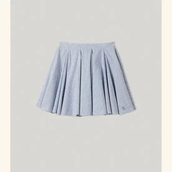 [BUNJANG] Smoothmood Arosa Flare Skirt Blue Striped / 스무드무드 Arosa Flare Skirt Blue Striped