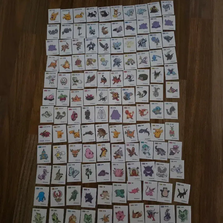 [BUNJANG] Pokemon Stick Seal 120 Types Bundle / 포켓몬띠부씰 120종 일괄판매합니다