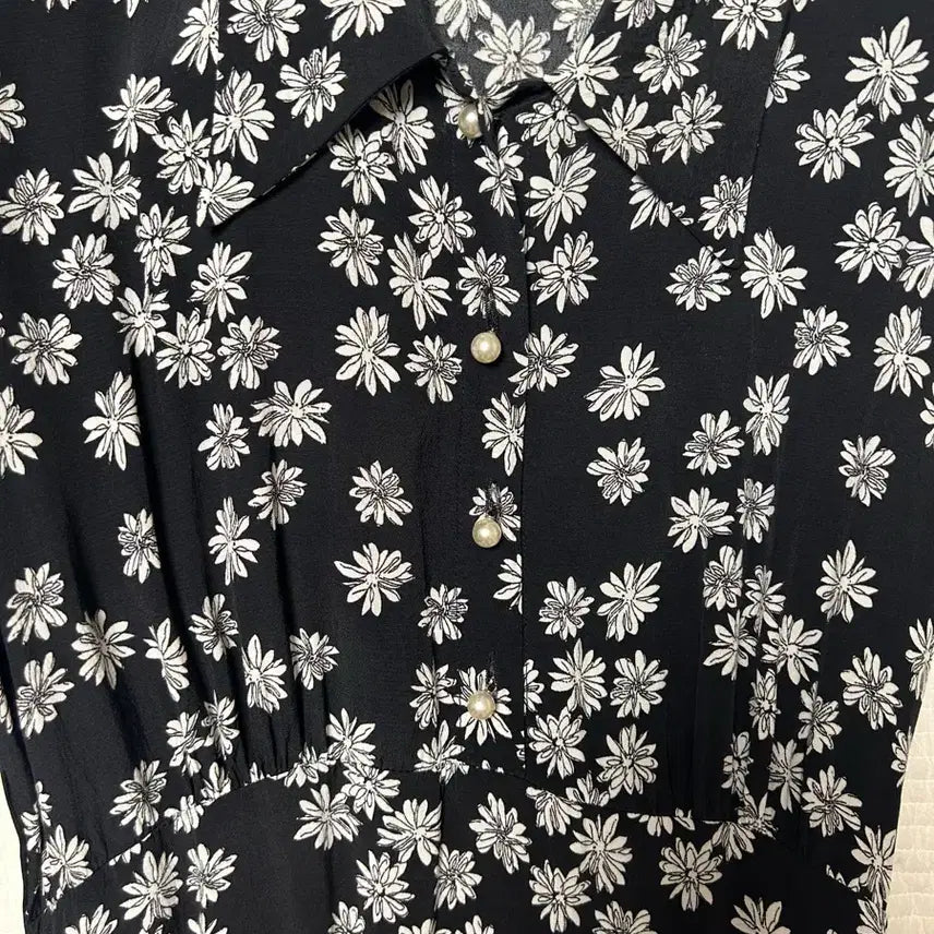 [BUNJANG] Alexa Chung Flower Pattern Long Dress / 알렉사청 플라워 패턴 원피스 55-66