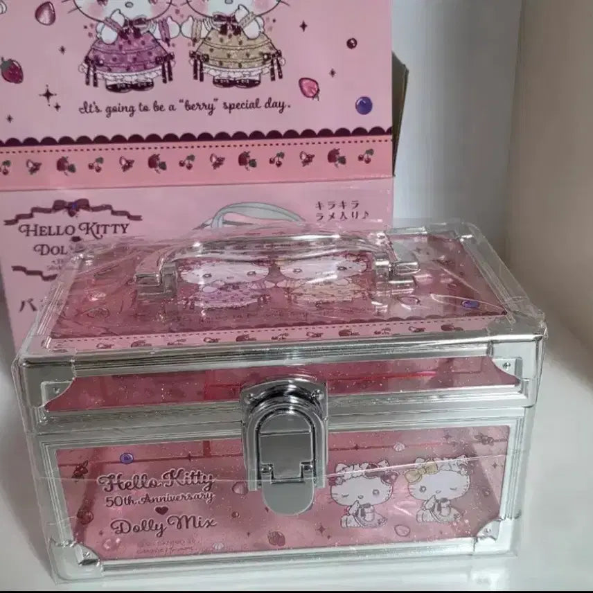[BUNJANG] Sanrio Hello Kitty 50th Anniversary Dollymix Storage Box / 헬로키티 50주년 기념  [산리오] 키티 돌리믹스 보관함