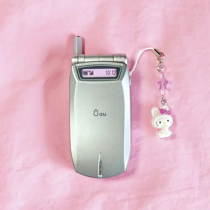 [BUNJANG] Docomo Hello Kitty Flip Phone Mock-up Pink Y2K Collectible / 도코모 키티폰 갸루폰 목업폰 핸드폰 폴더폰 고전폰 핑크 모형폰