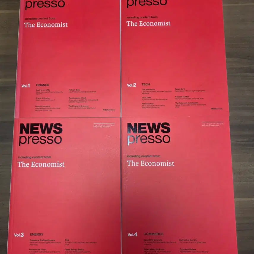 [BUNJANG] Newspresso x The Economist Collaboration Edition Book / 도서 뉴스프레소 The Economist 컬래버 에디션 책