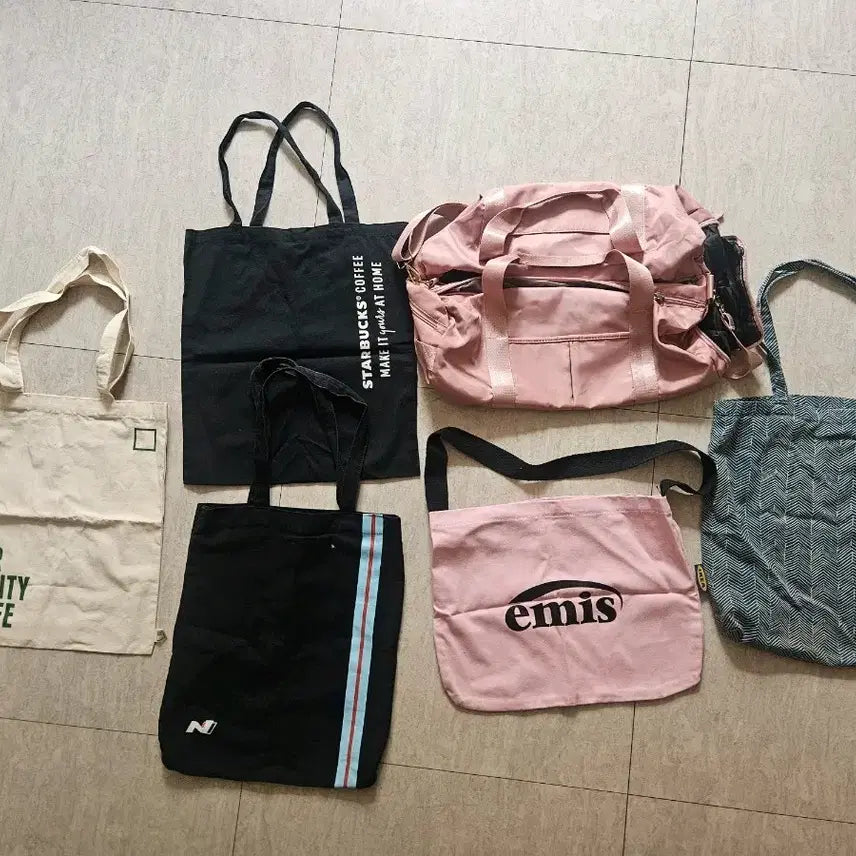 [BUNJANG] Eco Bag &amp; Gym Bag Set (6 Types) / 가방 6종