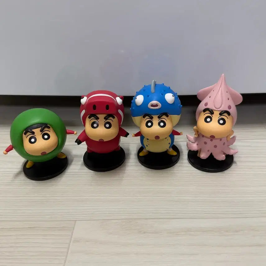 [BUNJANG] 52TOYS Crayon Shin-chan Food Series Figures (Squid, Peas, Pig, Pufferfish) / 짱구 52TOYS 피규어 식재료  : 오징어,완두콩,돼지,복어