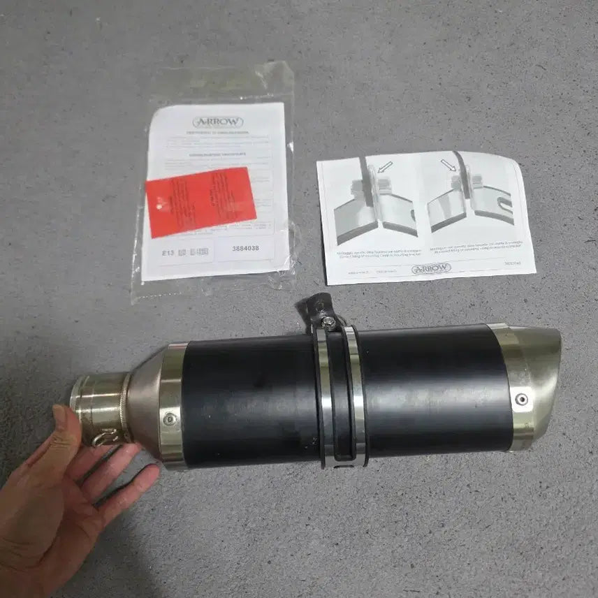 [BUNJANG] Arrow Thunder Muffler 51mm / 아로우 썬더 머플러 51mm, 오토바이배기, 아크라포빅, 요시무라