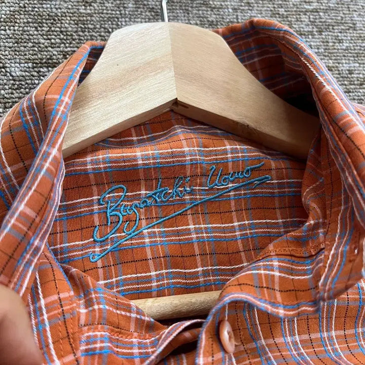 [BUNJANG] Vintage Modal Rayon Checkered Shirt - Size S / 빈티지 모달 레이온 체크 셔츠 S