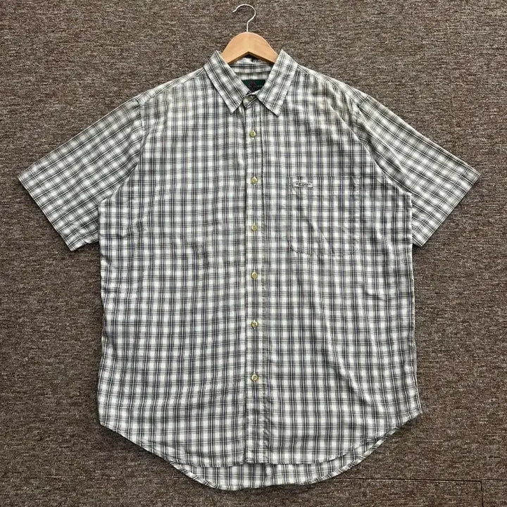 [BUNJANG] Hunt Classic Check Short Sleeve Shirt / 헌트 클래식 체크 반팔 셔츠 100
