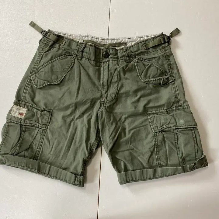 [BUNJANG] Denim &amp; Supply Cargo Shorts Khaki Size 30 / Denim&amp;supply 카고반바지 30