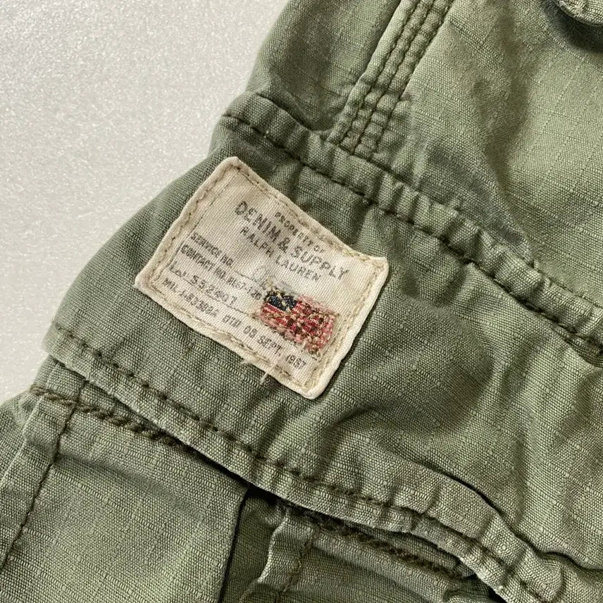 [BUNJANG] Denim &amp; Supply Cargo Shorts Khaki Size 30 / Denim&amp;supply 카고반바지 30
