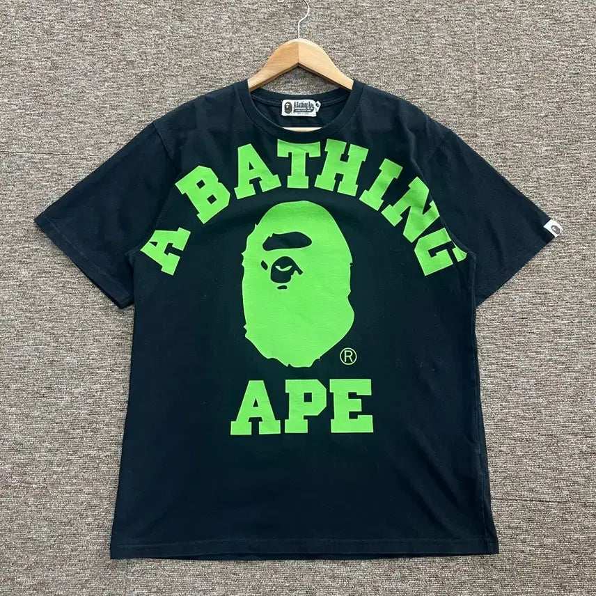 [BUNJANG] BAPE Big Logo Short Sleeve T-Shirt Black L / 베이프 빅로고 반팔티 블랙 L