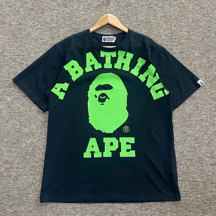[BUNJANG] BAPE Big Logo Short Sleeve T-Shirt Black L / 베이프 빅로고 반팔티 블랙 L