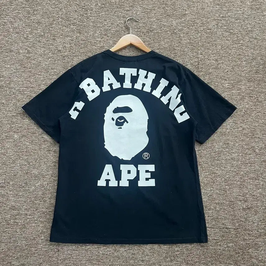 [BUNJANG] BAPE Big Logo Short Sleeve T-Shirt Black L / 베이프 빅로고 반팔티 블랙 L