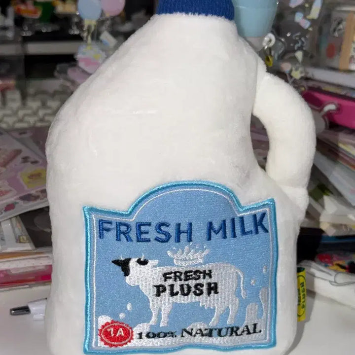 [BUNJANG] Fresh Plush Milk Carton Cushion Plush Toy / Fresh plush 우유팩 우유 모양 쿠션 인형 강아지 장난감