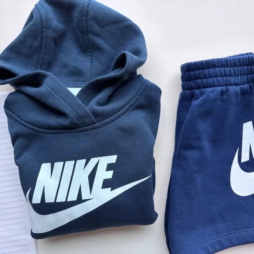 [BUNJANG] Nike Kids Navy Big Logo Hoodie Set (4T) / 나이키 키즈 후드세트 4T(98~104cm) 일괄