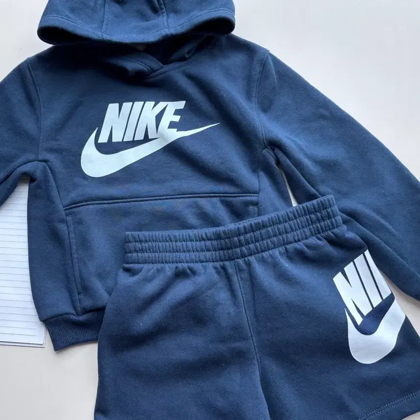 [BUNJANG] Nike Kids Navy Big Logo Hoodie Set (4T) / 나이키 키즈 후드세트 4T(98~104cm) 일괄