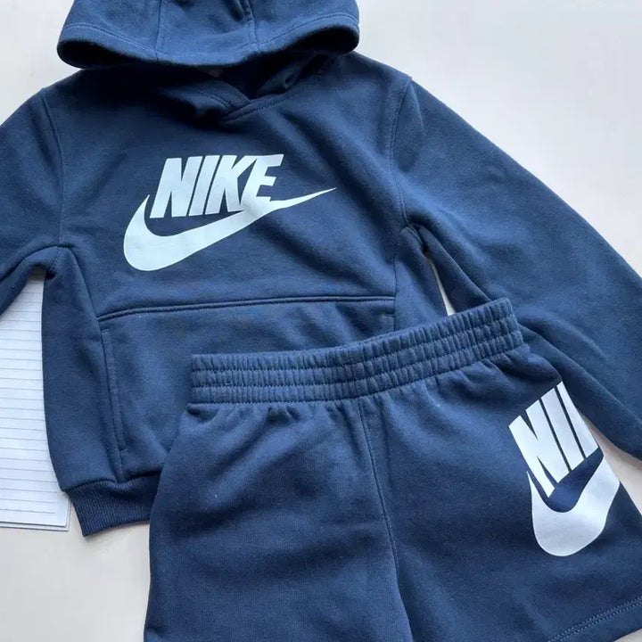 [BUNJANG] Nike Kids Navy Big Logo Hoodie Set (4T) / 나이키 키즈 후드세트 4T(98~104cm) 일괄