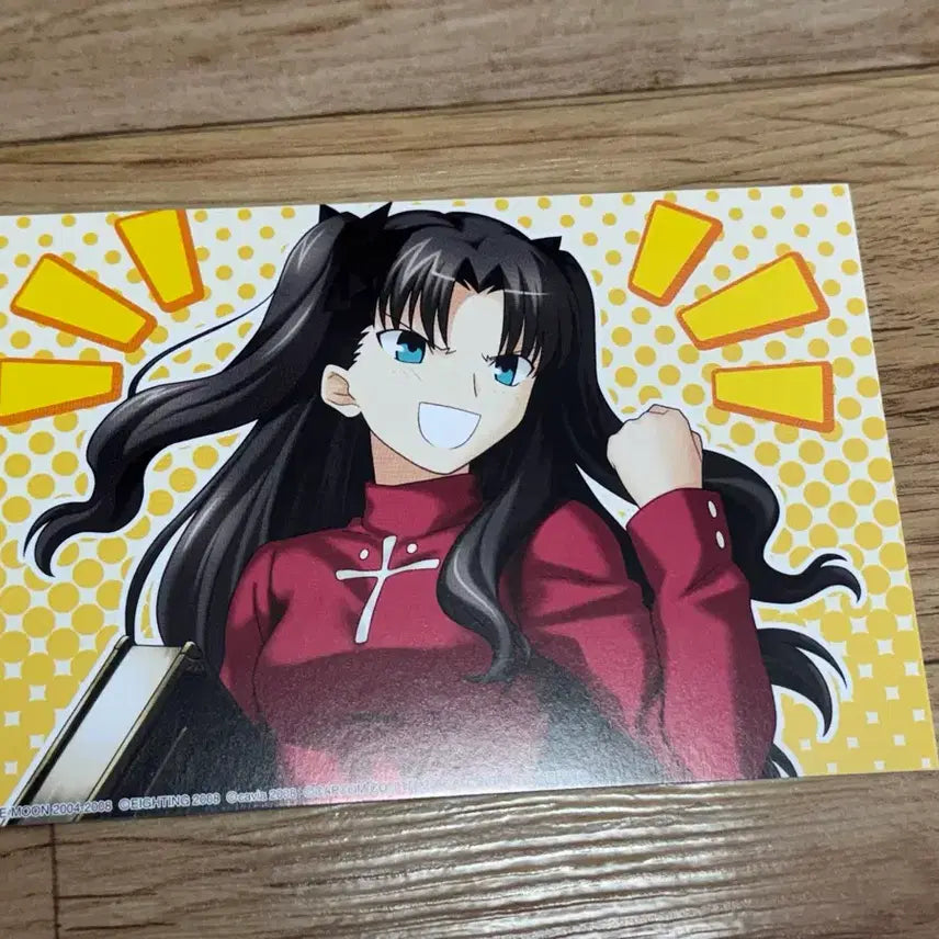 [BUNJANG] Fate Unlimited Codes Rin Tohsaka C74 Lucky Bag Postcard / 페이트 언리미티드 코드 토오사카 린 C74 복주머니 엽서