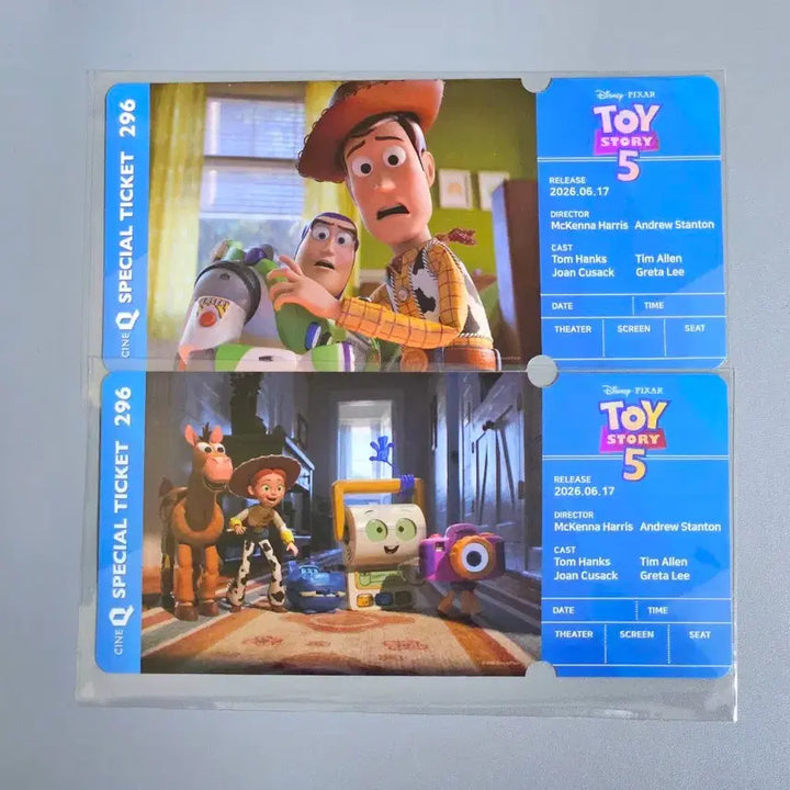 [BUNJANG] Toy Story 5 Special Ticket &amp; Goods Set (2 types) / 2종 1세트) 토이스토리5 스페셜티켓 씨네큐 특전 굿즈