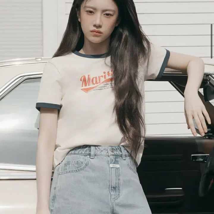 [BUNJANG] Marithe Francois Girbaud Ringer T-Shirt Size S / 마리떼프랑소와저버 링거티 S사이즈