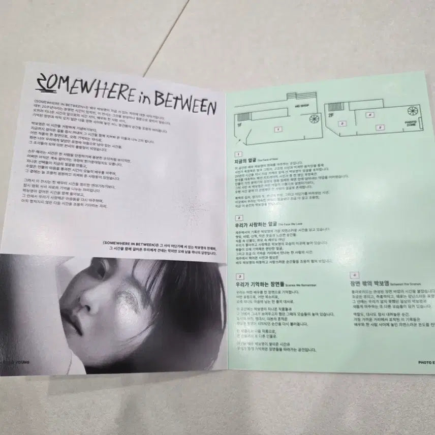 [BUNJANG] Park Bo Young Exhibition Film Bookmark 4-Cut Sticker Set / 박보영 전시회 팜플렛 + 필름북마커 4컷스티커 세트  미개봉 새상품