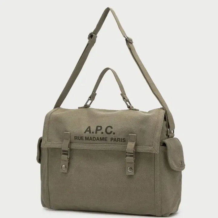 [BUNJANG] APC Recuperation Satchel Tote Bag Shoulder Bag Khaki / (새상품55%할인)APC 아페쎄 레쿠퍼레이션 사첼형 토트백/숄더백 카키