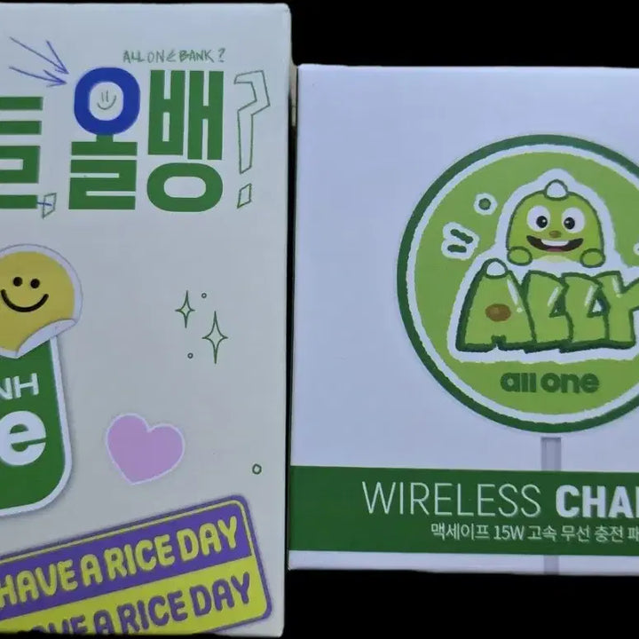 [BUNJANG] Byun Woo-seok All One Bank Portable Charger &amp; Wireless Charging Pad / 농협 올원뱅크 변우석 보조배터리 &amp;무선충전패드2