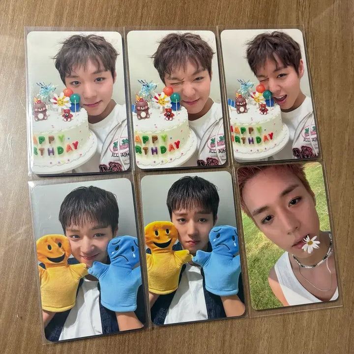 [BUNJANG] Park Jihoon Withmuu Lucky Draw Bundle Set Hunidyae Sentimental Doll / 박지훈 사웨 위드뮤 미공포 포카 일괄 후니데이감정인형