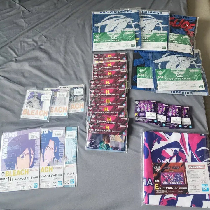 [BUNJANG] My Hero Academia Vigilantes + Bleach Ichiban Kuji Prize Bundle (25 Items, Sealed) / 최저가 미개봉) 제일복권 나히아 비질랜티+블리치 하위상 일괄 25개