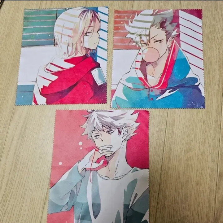 [BUNJANG] Haikyuu!! Cleaning Cloth Set (3 Types) / 하이큐 안경닦이 3종