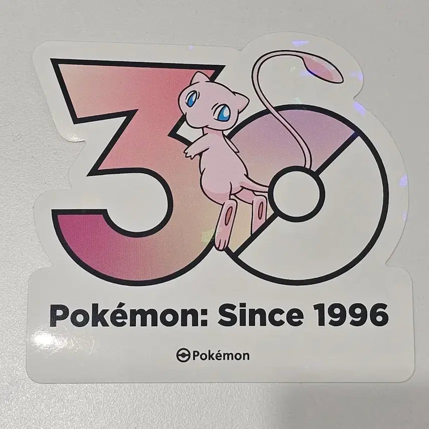 [BUNJANG] Pokemon 30th Anniversary Mew Sticker / 포켓몬 30주년 스티커 뮤 판매
