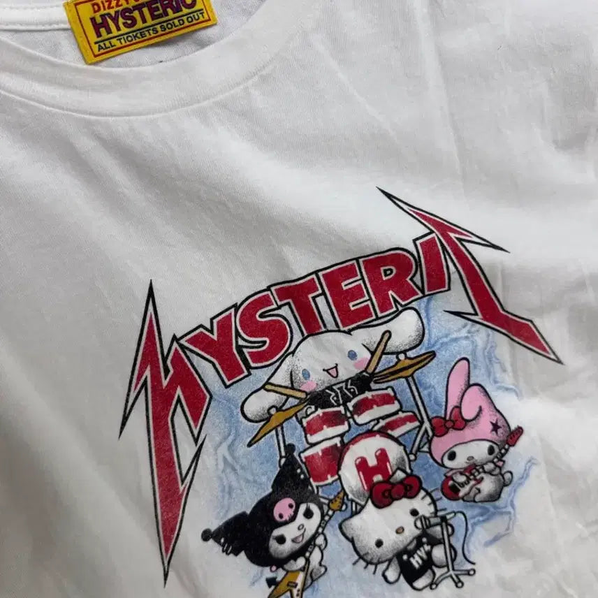 [SOLD OUT] 히스테릭 글래머 산리오 콜라보 밴드 반팔